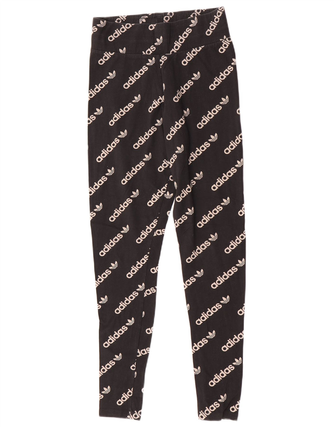 Damskie legginsy Adidas Graphic UK 12, średnie, czarne, bawełniane