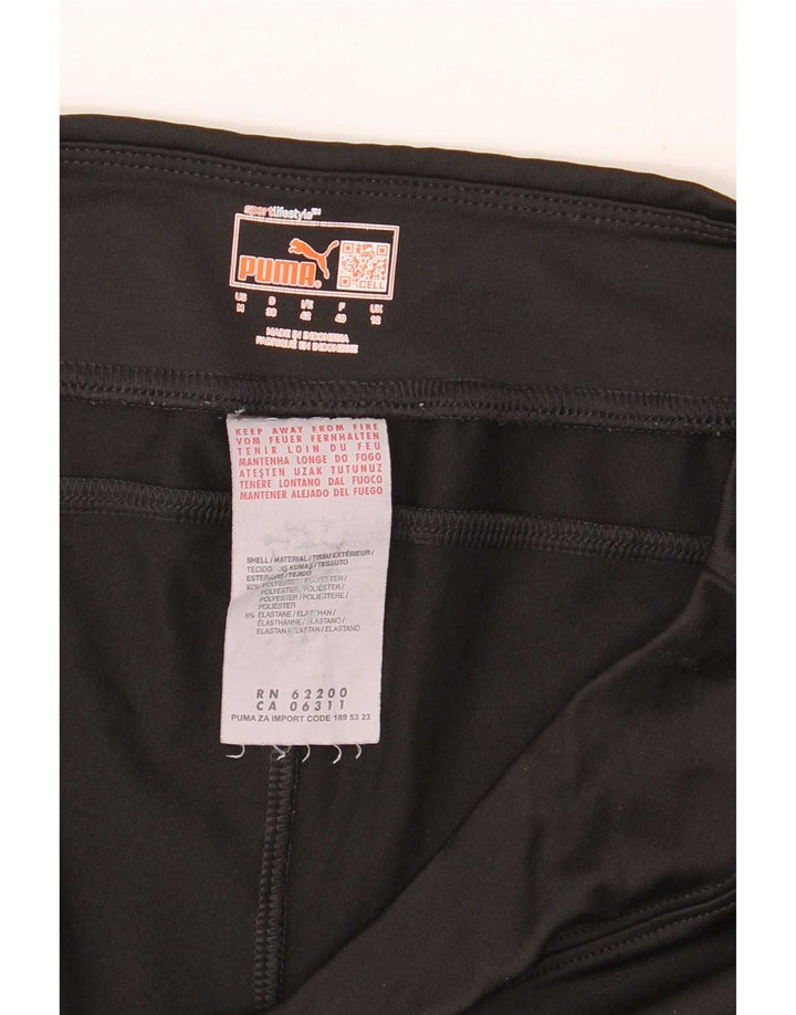 Damskie spodnie dresowe Puma Flare UK 12, średni czarny poliester