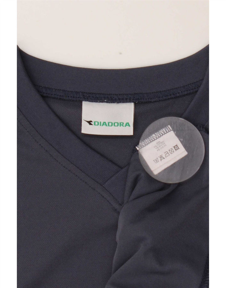 T-shirt męski Diadora Top średni granatowy poliester