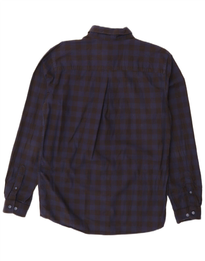 Męska koszula o dopasowanym kroju JACK & JONES, duża, czarna, bawełniana w kratkę
