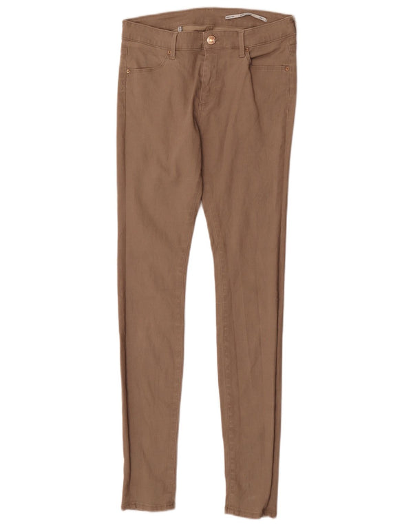 Spodnie damskie Zara Skinny ze średnim stanem EU 36 XS W26 L30 beżowe