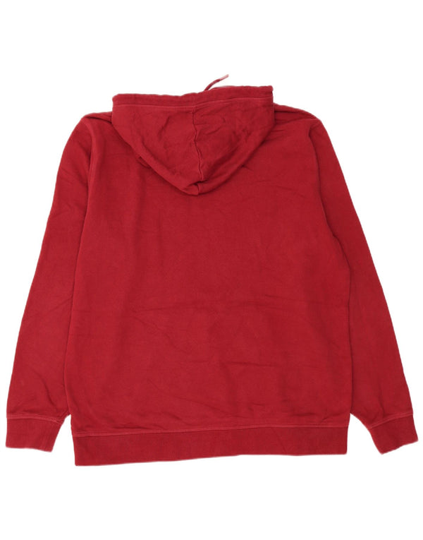 Męski sweter z kapturem Penguin XL, bordowy, bawełniany