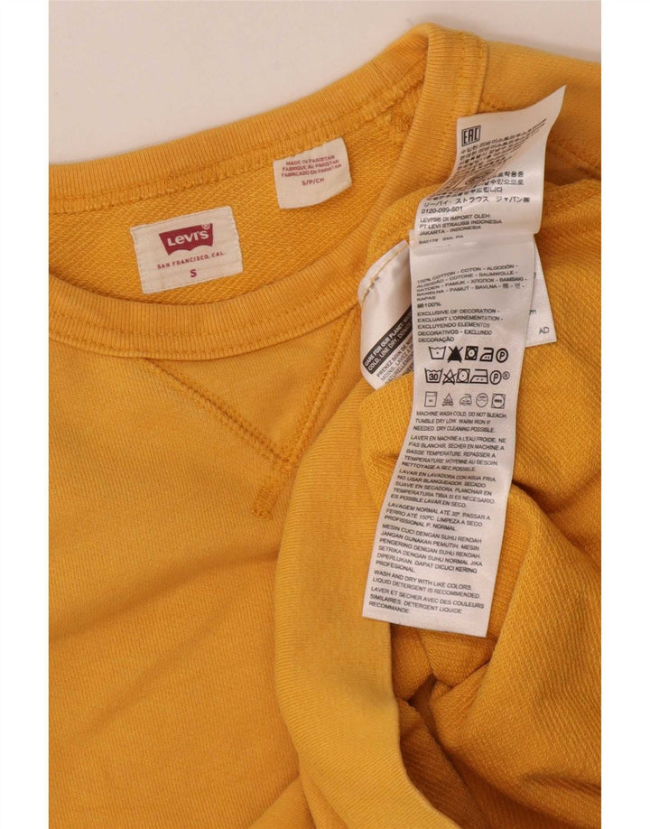 Męska bluza Levi's Sweter, mała, żółta, bawełniana