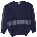 BY AMERICAN Mens Boat Neck Jumper Sweater Large Navy Blue
