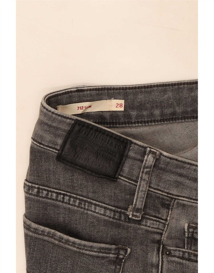 Damskie jeansy Levi's 712 Slim W28 L26 Szare