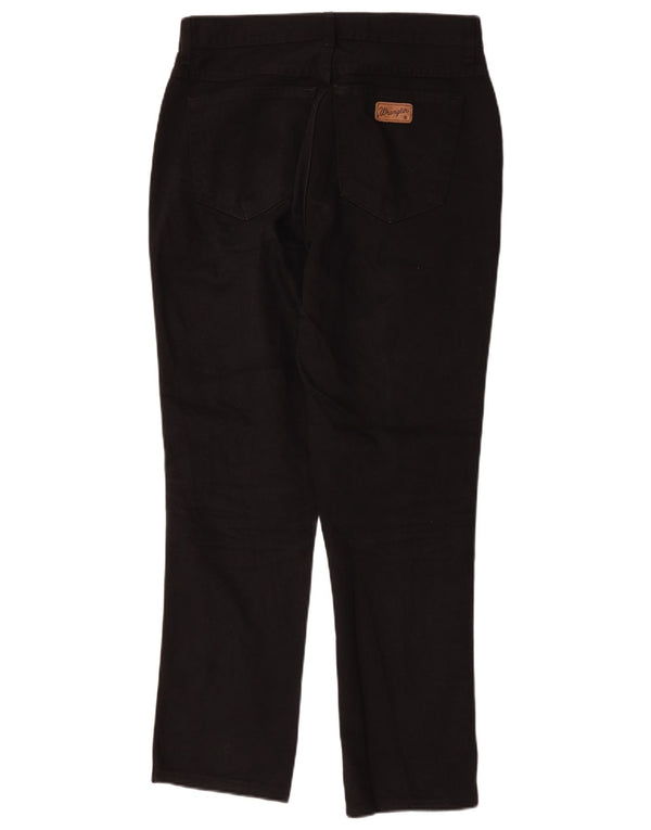 Damskie jeansy z wysokim stanem Wrangler US 14 XL W32 L29, czarna bawełna