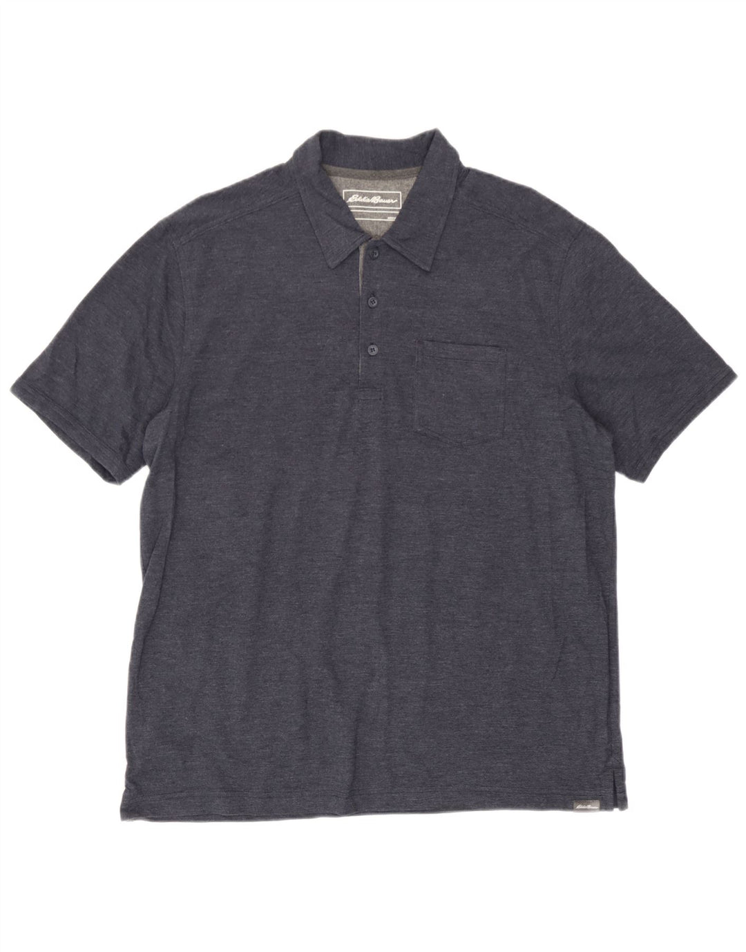 Męska koszulka polo Eddie Bauer, duża, granatowa, bawełniana