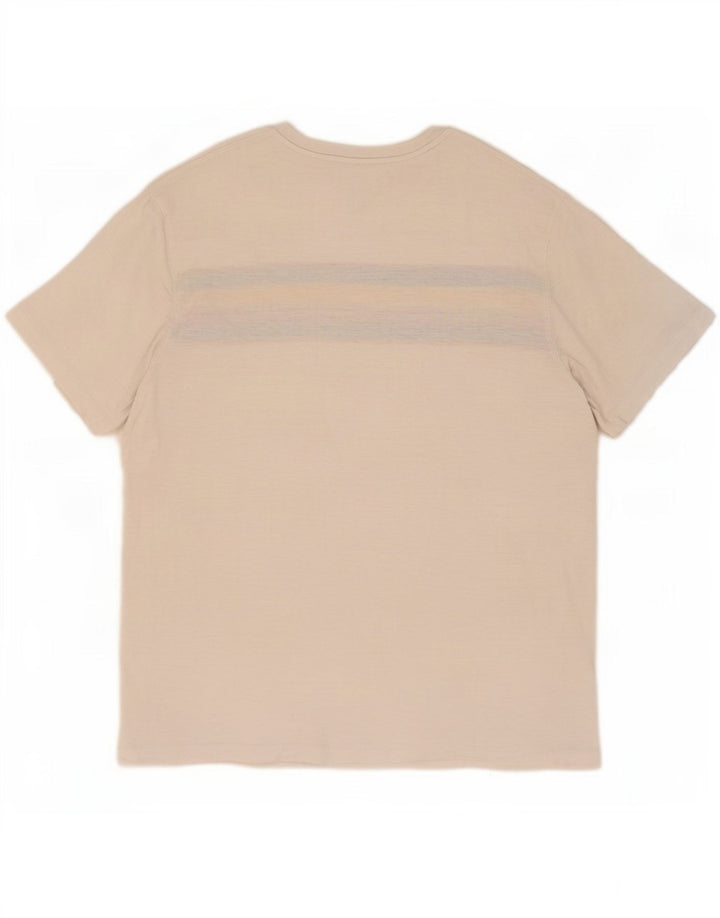 T-shirt męski Fat Face Top 2XL Biała bawełna z blokami kolorów