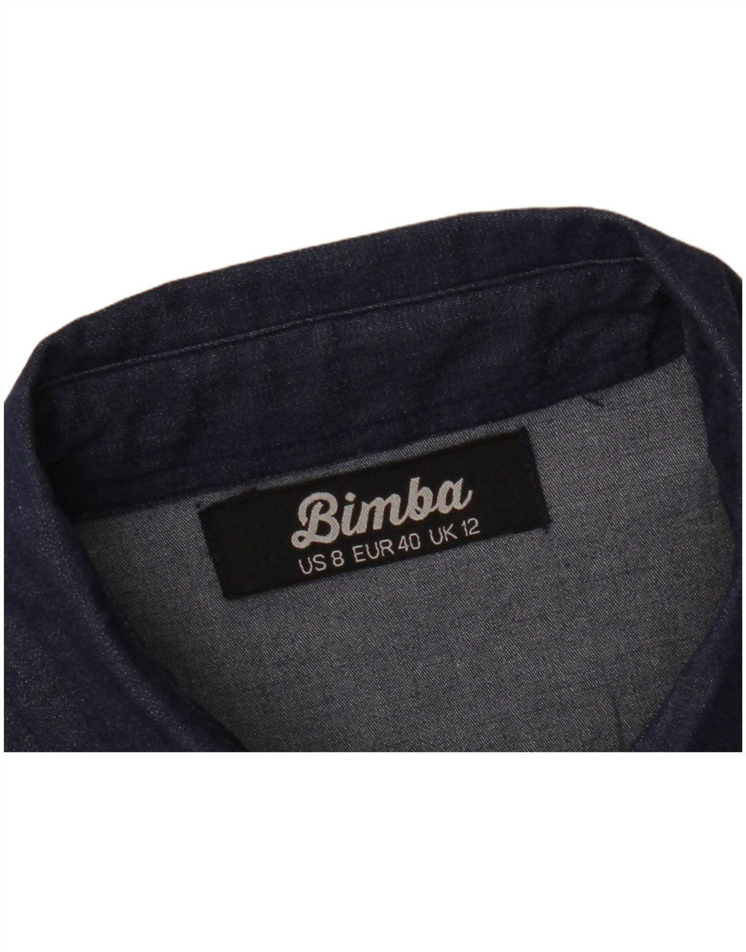 Damska sukienka dżinsowa bez rękawów w stylu VINTAGE UK 12, średni granat