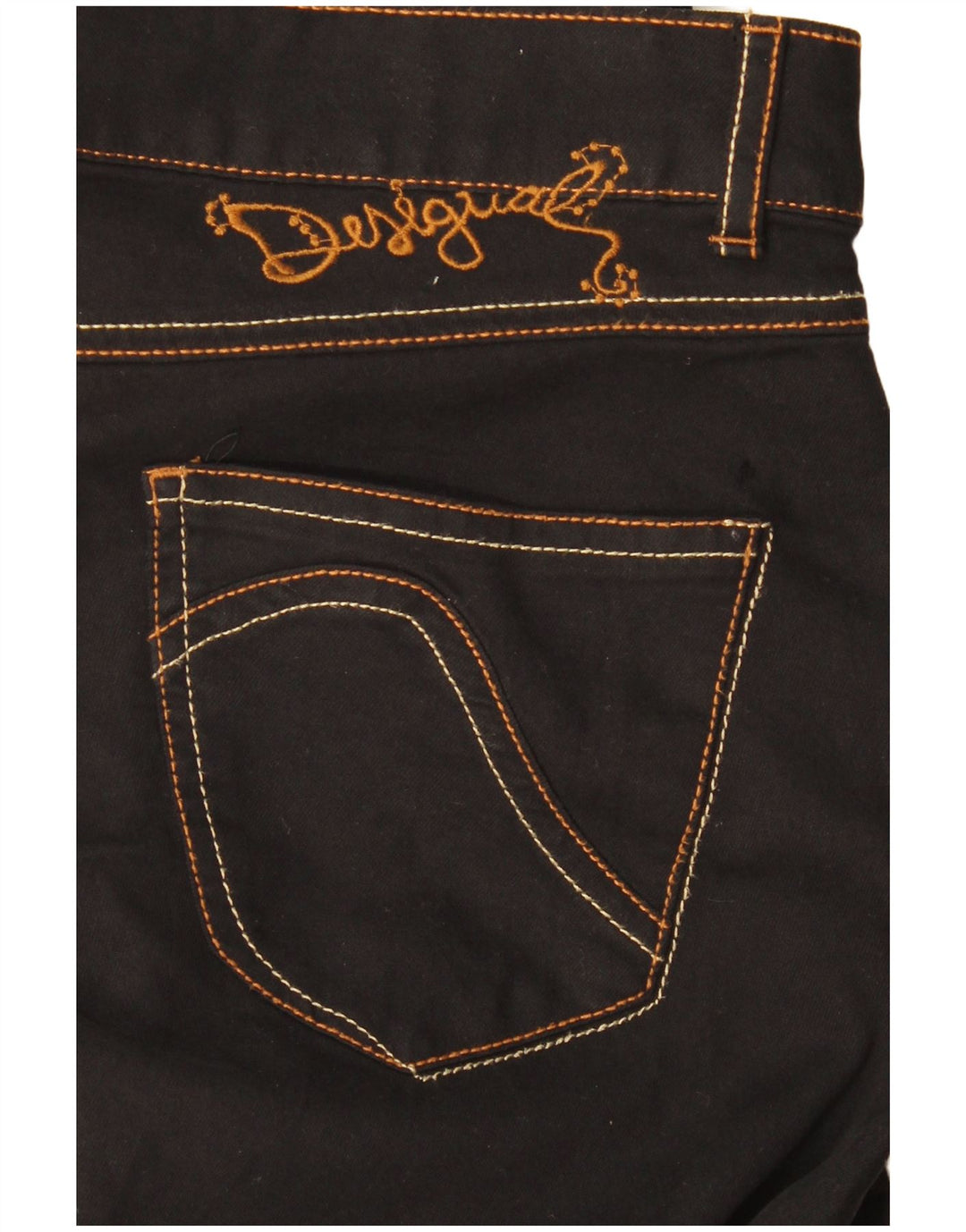 Damskie spodnie typu slim casual Desigual W30 L30 czarne
