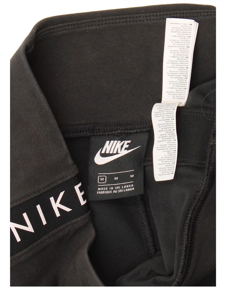 Damskie spodenki sportowe Nike Graphic UK 12, średnie czarne, bawełniane