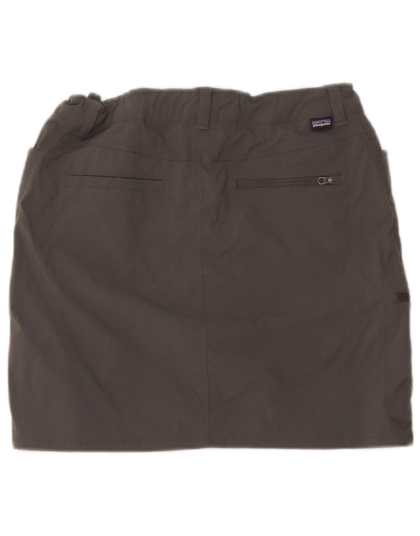Patagonia Womens Cargo Skirt US 8 Medium W34 Grey Nylon