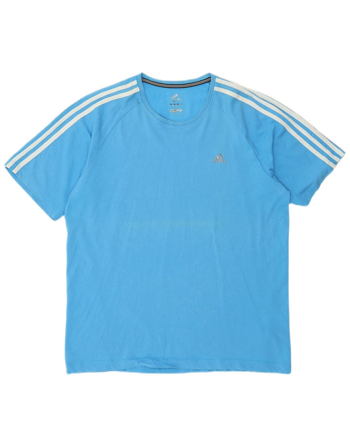 Adidas Męska koszulka Climalite Top duża niebieska bawełna