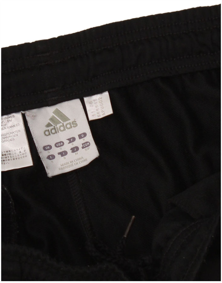 Męskie spodnie dresowe Adidas, małe, czarne, poliestrowe