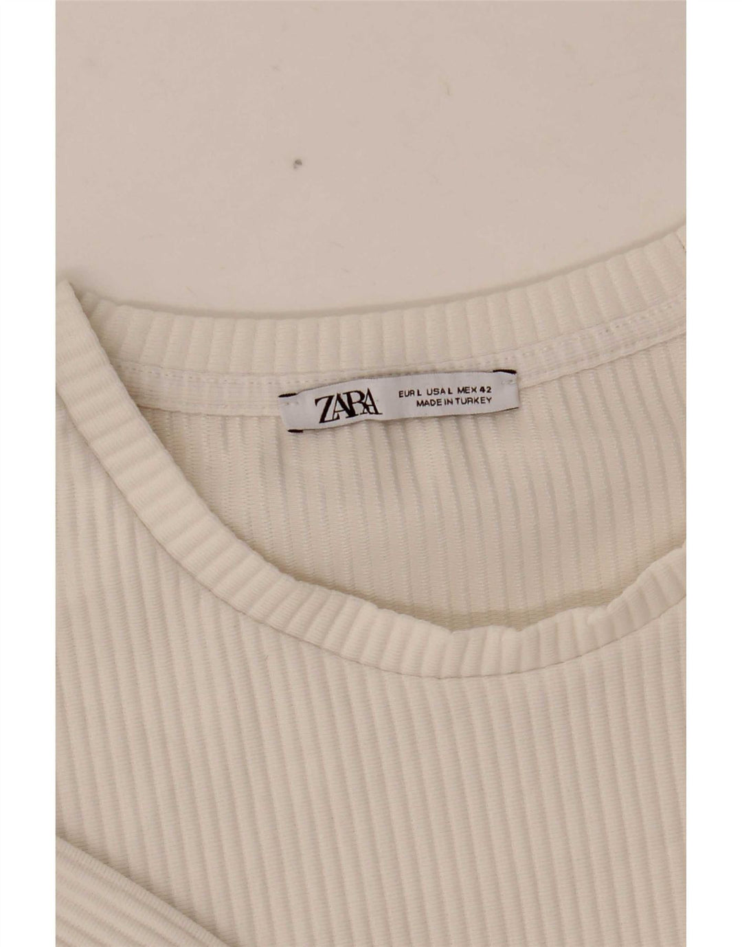 Męski T-shirt Zara, duży, biały