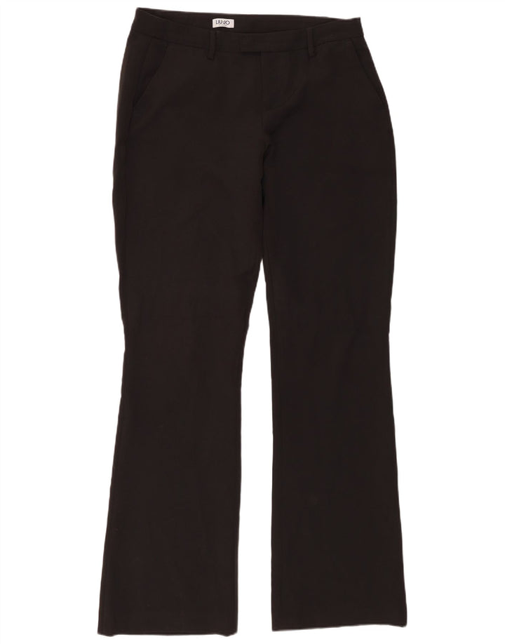 Damskie spodnie typu bootcut Liu Jo W32 L33 czarne
