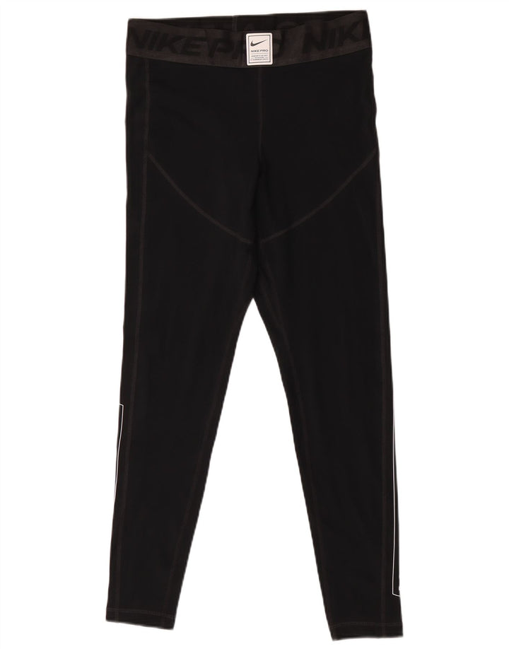 Damskie legginsy Nike Graphic UK 14, średni czarny poliester