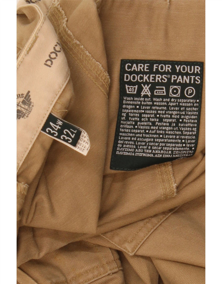 Spodnie męskie Dockers Straight Cargo W34 L32 Beżowe