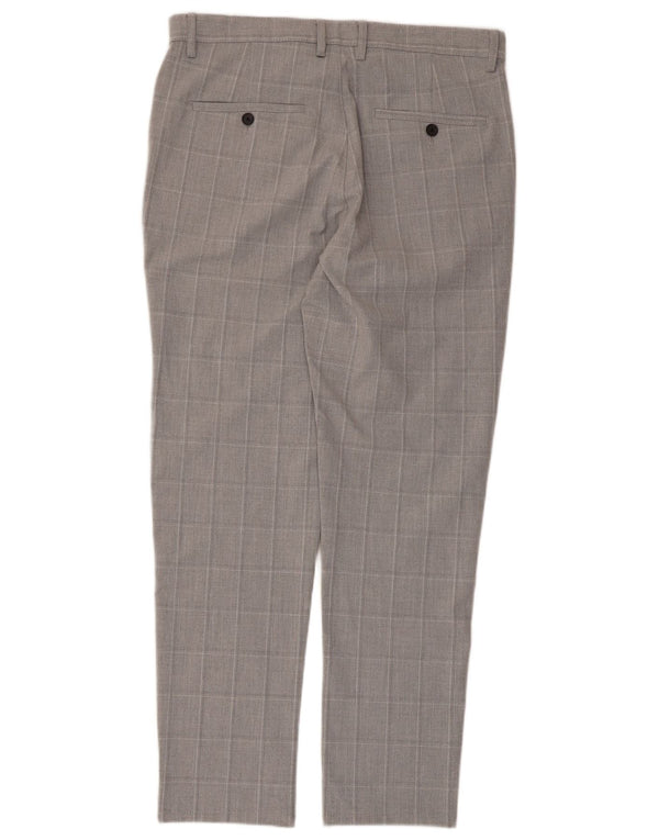 Męskie spodnie chino Zara EU 40 Medium W31 L28 Szara krata