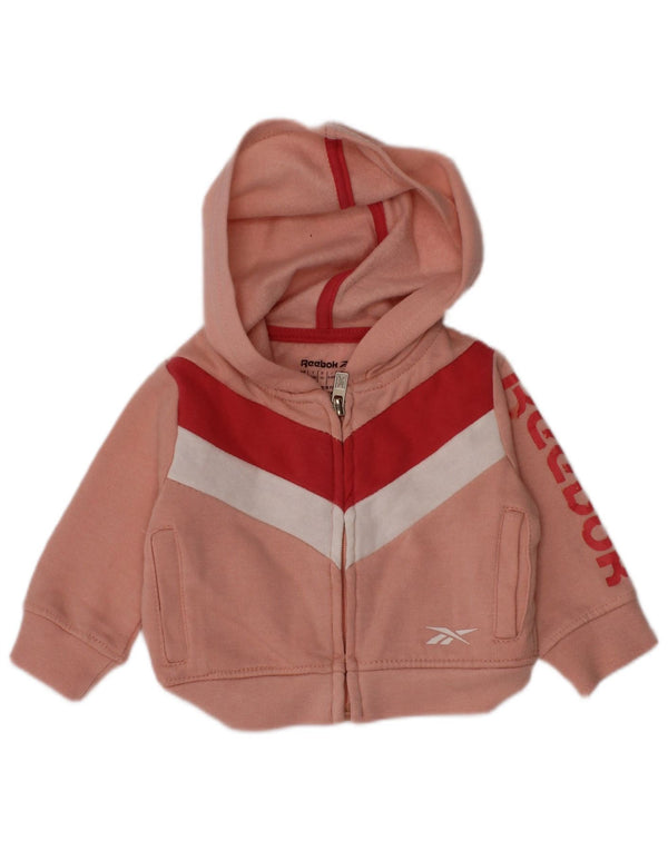 Dres Reebok Baby Girls Graphic, pełny, 3-6 miesięcy, różowy, z blokami kolorów