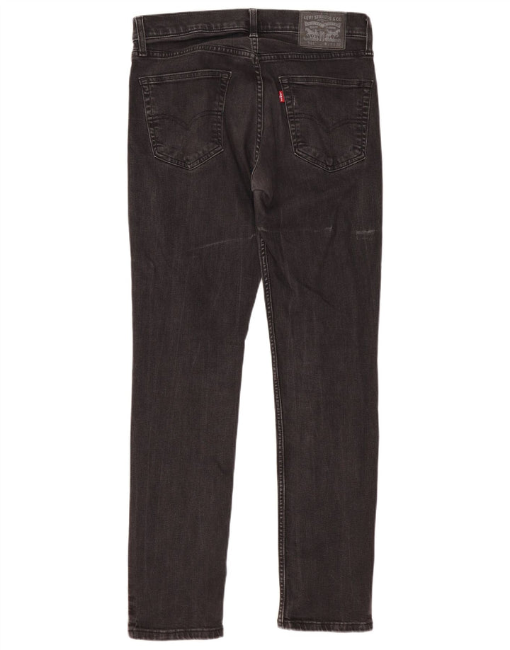 Męskie jeansy slim fit Levi's W33 L32 Czarna bawełna