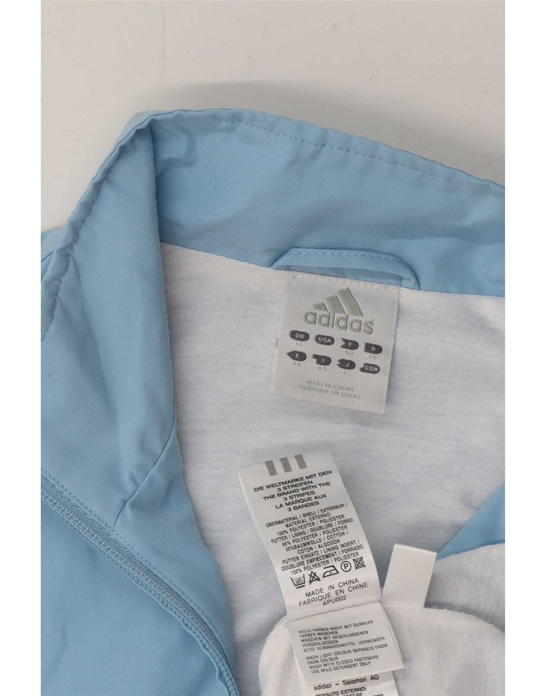 Damska bluza dresowa Adidas UK 12 Średni niebieski poliester
