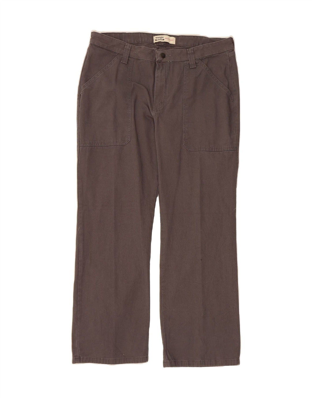 WRANGLER Womens Straight Cargo Trousers W36 L30 Grey Cotton Vintage Wrangler and Second-Hand Wrangler from Messina Hembry 