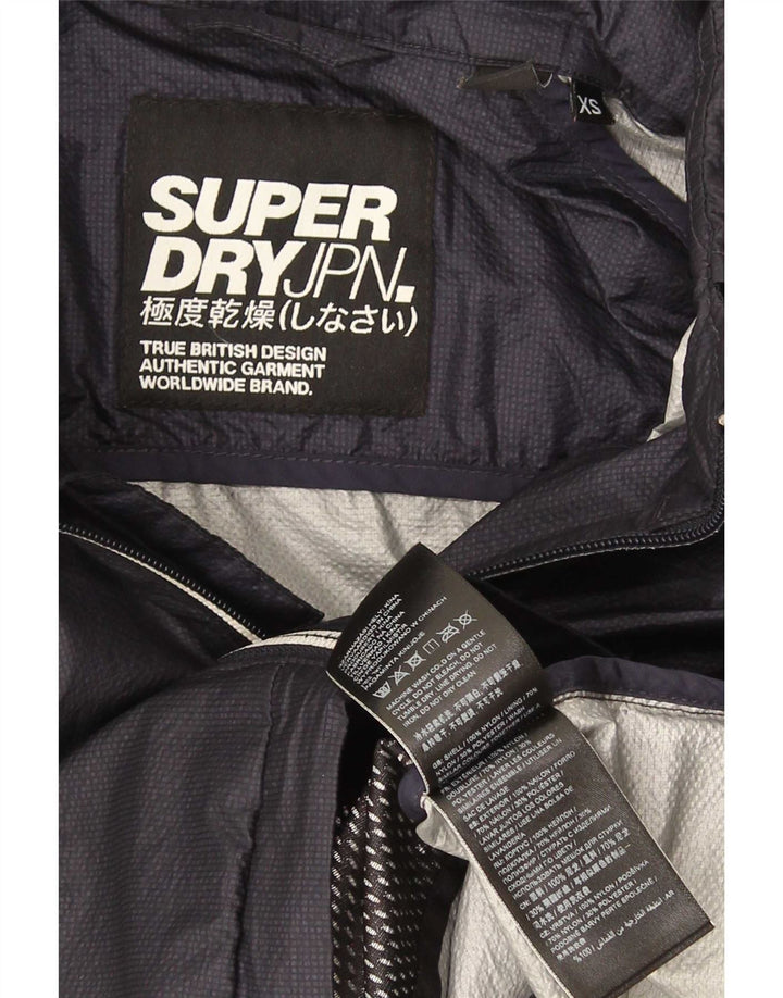 Męska kurtka przeciwdeszczowa Superdry UK 34 XS Granatowy nylon