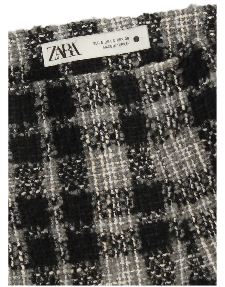 Damska dzianinowa mini spódniczka Zara w małą kratkę W26