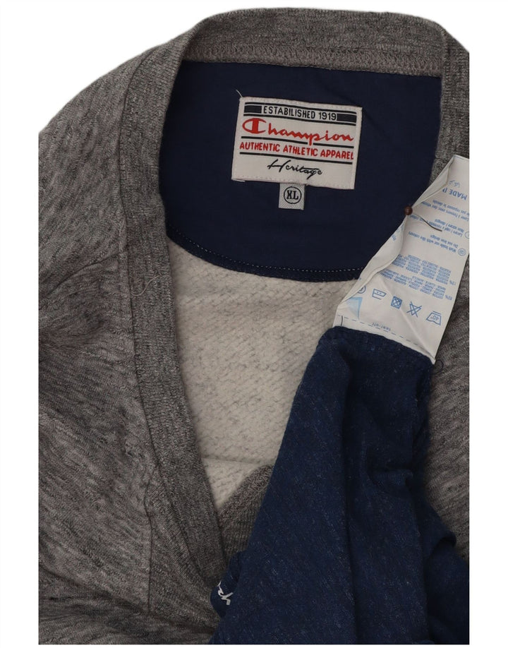 Damska bluza Champion Heritage Bluza UK 18 XL, szary, blok kolorów