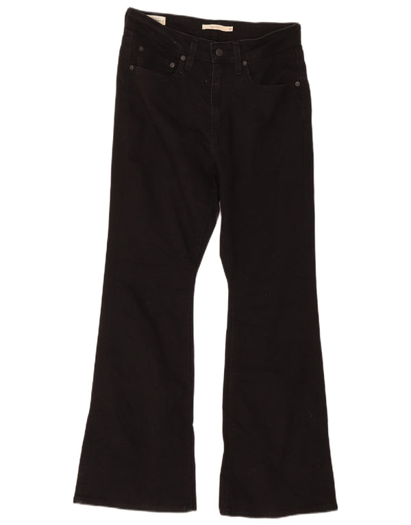 Damskie jeansy Levi's 726 z wysokim stanem W30 L30, czarna bawełna