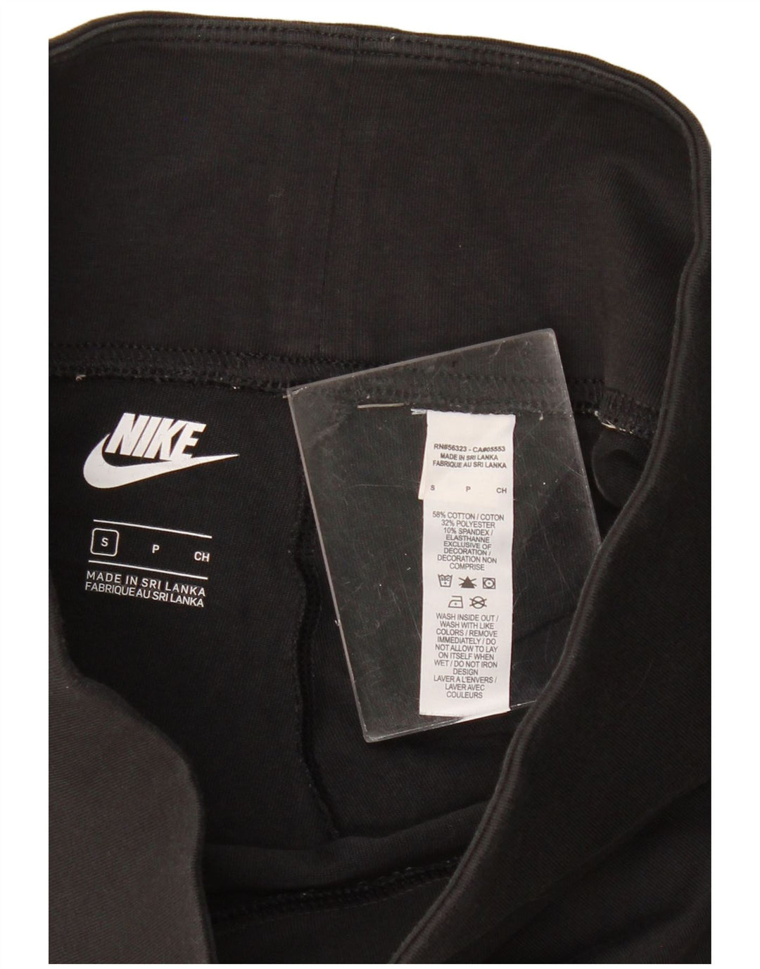 Damskie spodenki sportowe NIKE UK 8 Małe, czarne, bawełniane