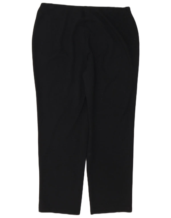 Marks & Spencer Damskie proste spodnie codzienne UK 16 duże W36 L28 czarne