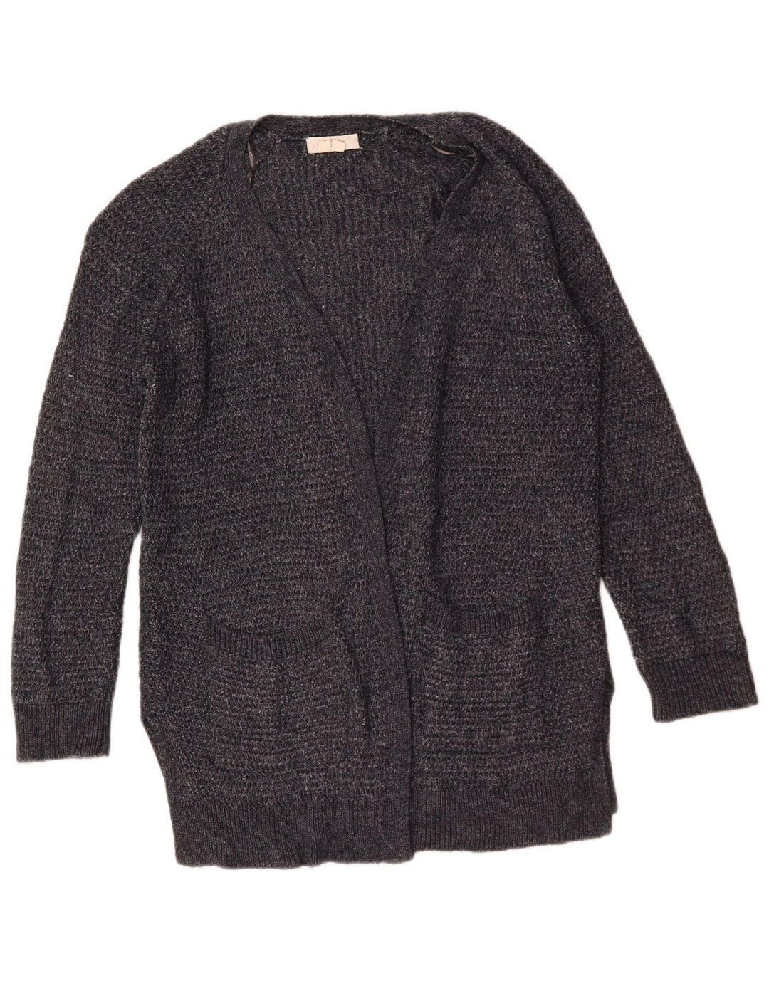 Damski sweter oversize Fat Face o długim kroju, UK 8, mały, szary, akrylowy