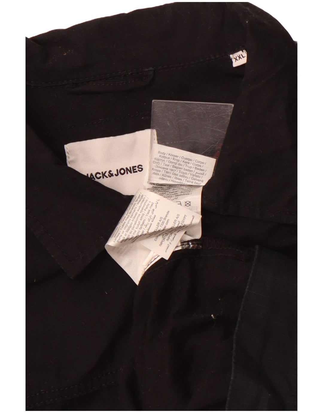 Koszula męska Jack & Jones 2XL Czarna, bawełniana