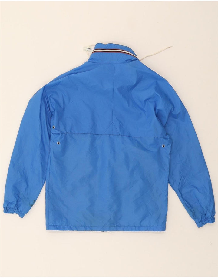 K-WAY Womens Rain Jacket UK 10 Small Blue Polyamide Vintage K-Way and Second-Hand K-Way from Messina Hembry 