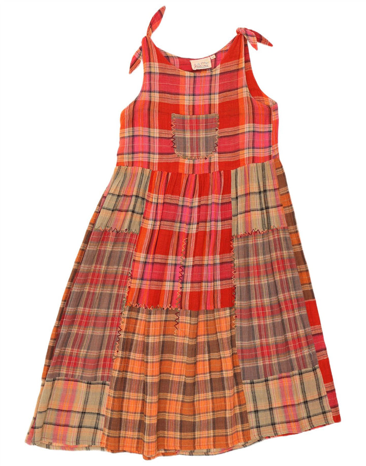 Sukienka damska w stylu vintage, UK 14, średnia, wielobarwna, patchworkowa bawełna