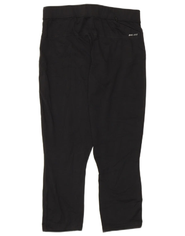 Damskie legginsy Nike Dri Fit UK 12, średni czarny poliester