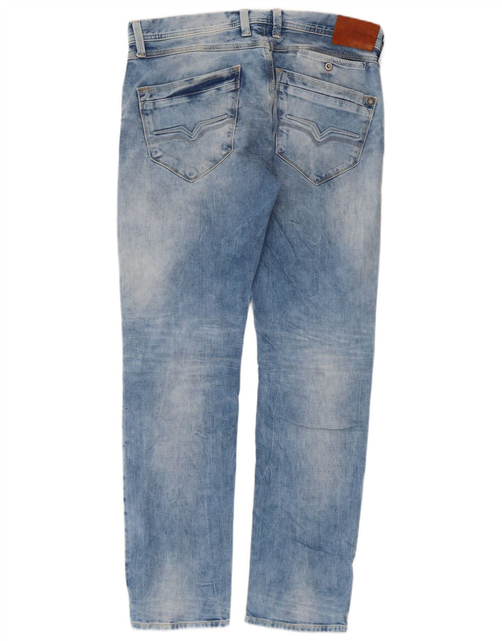 PEPE Jeans Damskie proste dżinsy W33 L32 Niebieskie bawełniane