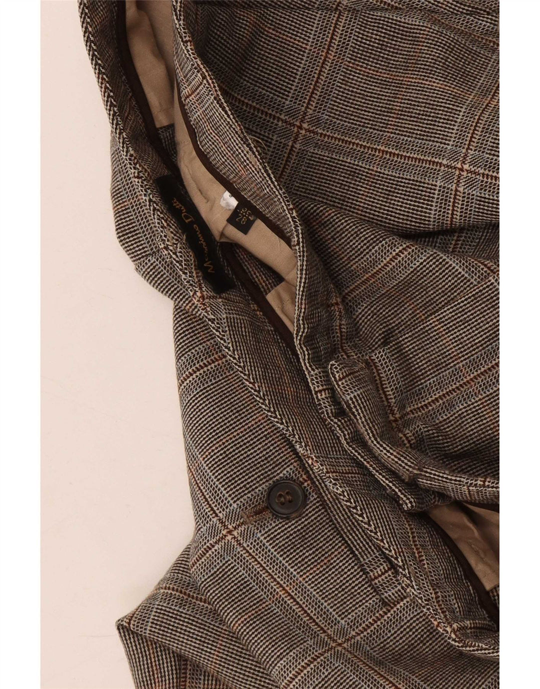 Spodnie Chino Massimo Dutti Damskie EU 38 Small W28 L30 Szare Pepitka
