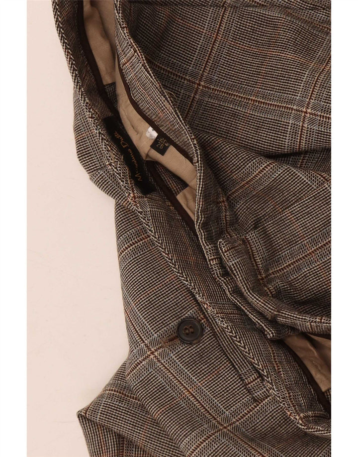 Spodnie Chino Massimo Dutti Damskie EU 38 Small W28 L30 Szare Pepitka