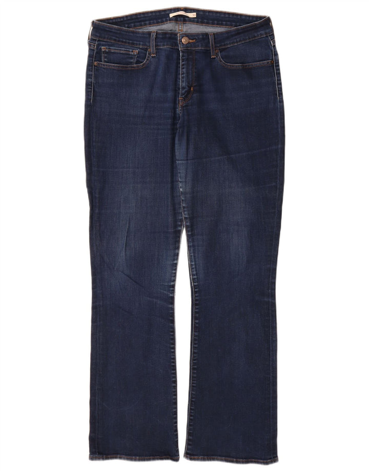 Damskie dżinsy Levi's 715 Bootcut W33 L32 Granatowa bawełna
