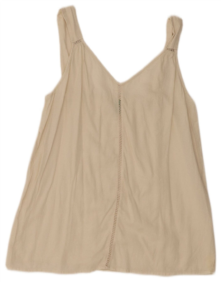Damski top na ramiączkach Benetton UK 12 Medium Off White