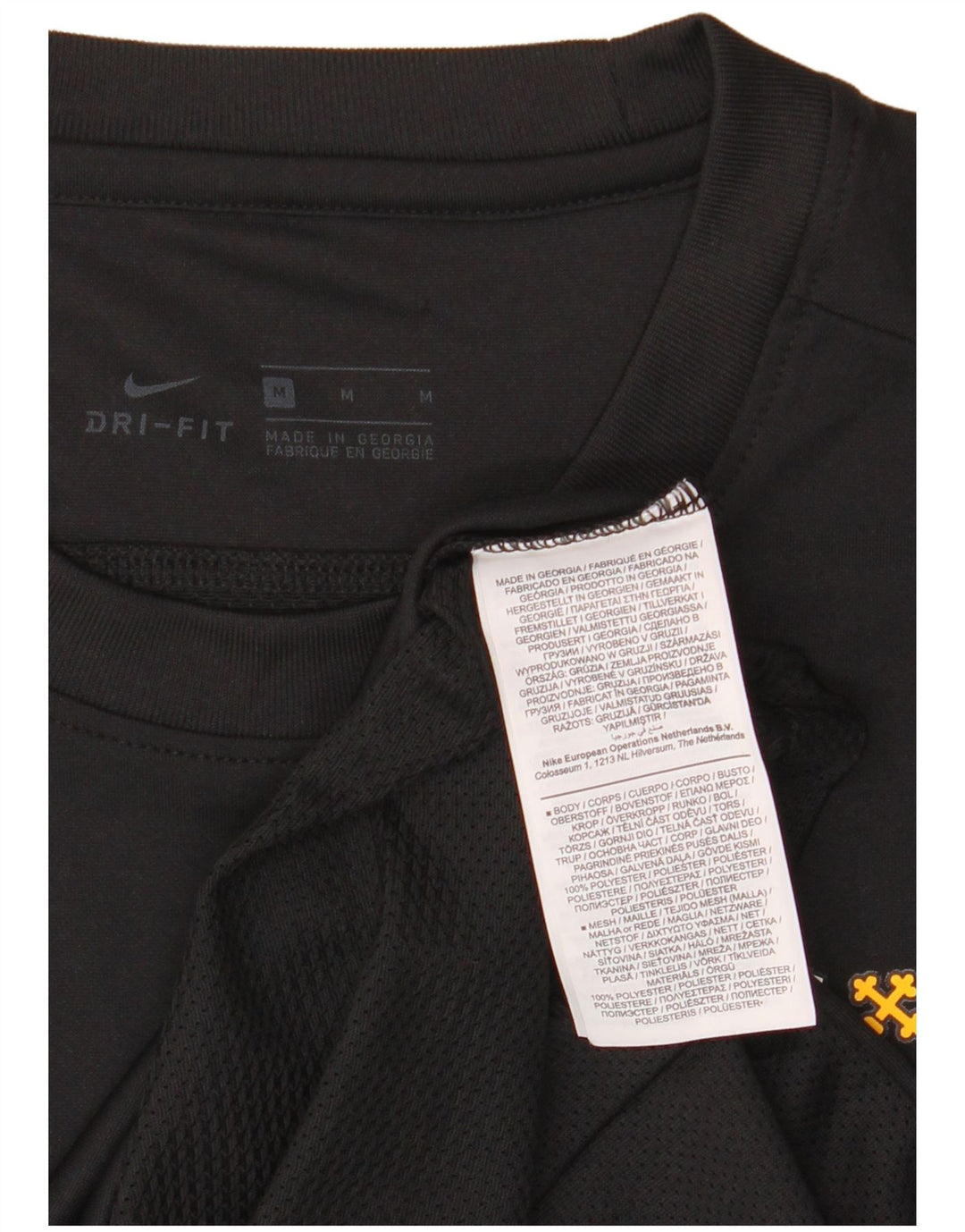 Męski T-shirt z grafiką Nike, średni czarny poliester