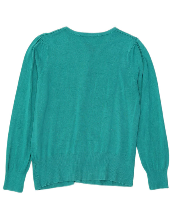 Marks & Spencer Damski sweter kardigan UK 10 Small Blue Wiskoza