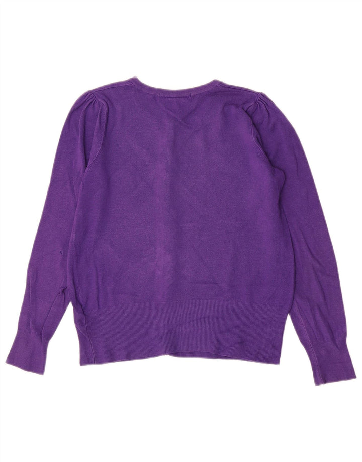 Marks & Spencer Damski sweter kardigan UK 10 Small Fioletowa Wiskoza