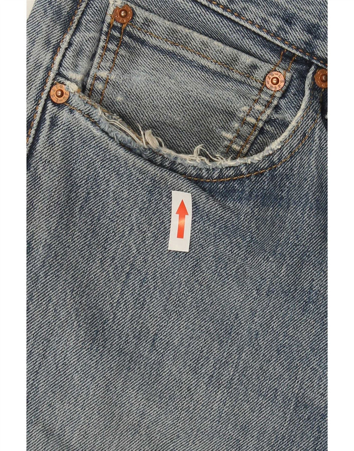 Męskie jeansy Levi's 501 w trudnej sytuacji W34 L32 Niebieska bawełna