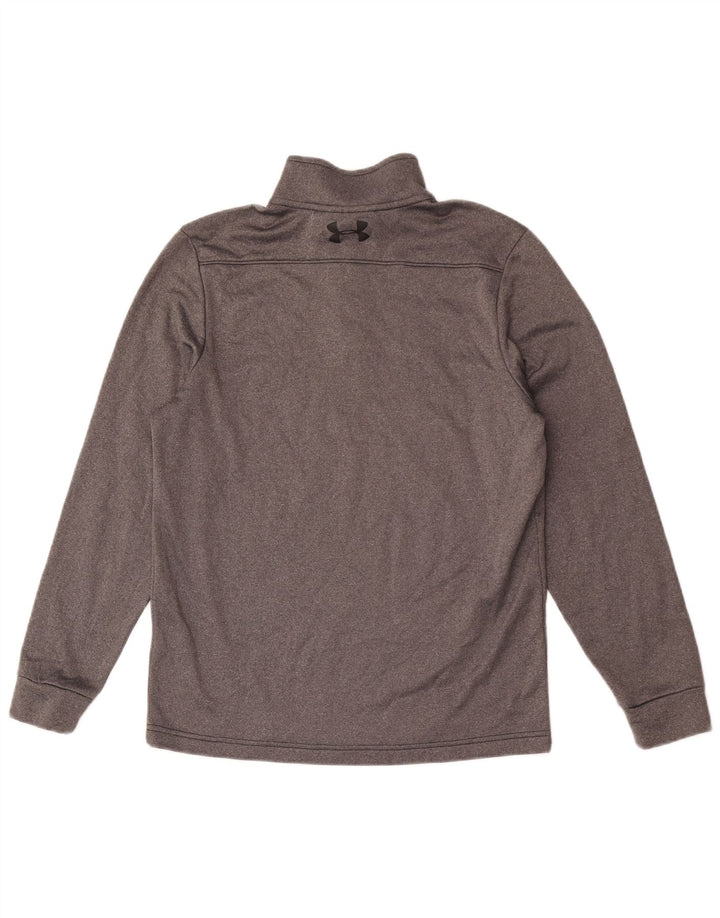 Męski dres Under Armour Cold Gear z zamkiem błyskawicznym, mały, szary