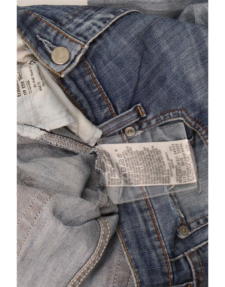 Damskie spodenki jeansowe Levi's 752 w trudnej sytuacji, duże W34, niebieska bawełna