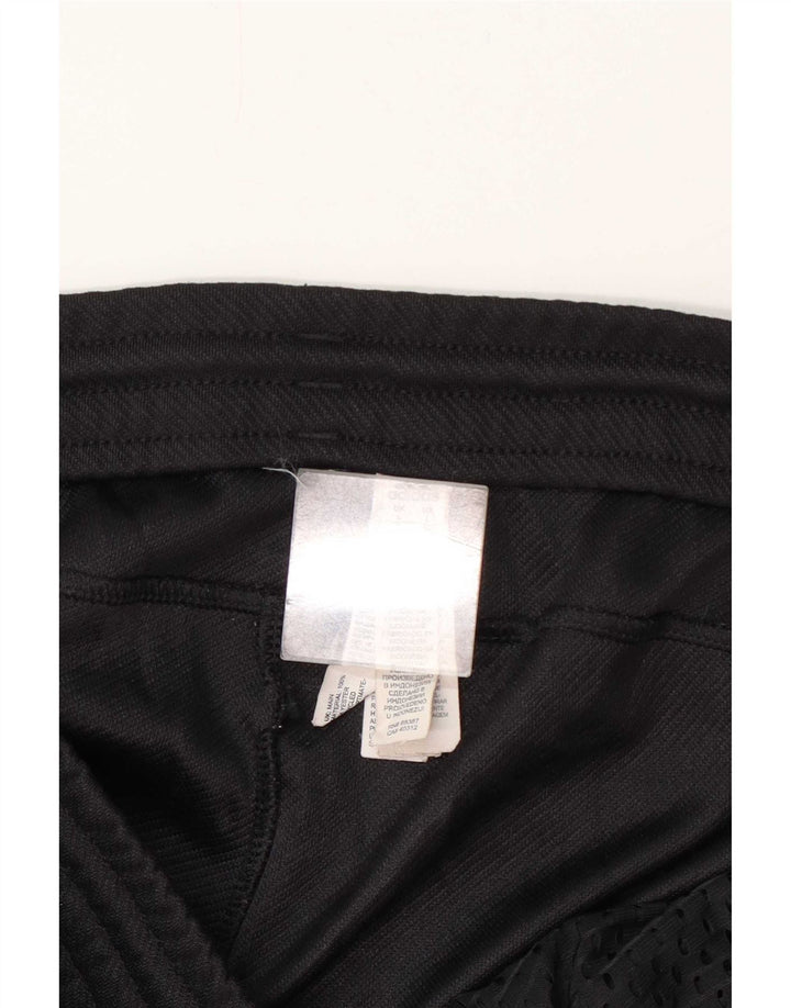 Męskie spodnie dresowe Adidas, duże, czarne, poliestrowe